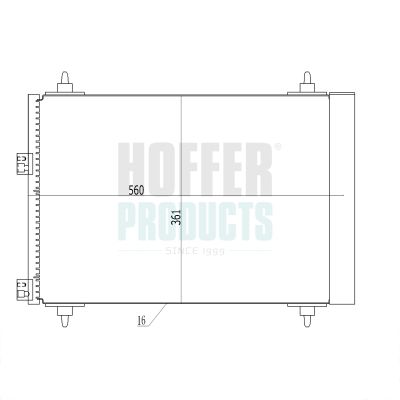 CONDENSATOR CLIMATIZARE HOFFER 991075