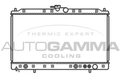 Радиатор, охлаждение двигателя AUTOGAMMA 103489 для MITSUBISHI SIGMA