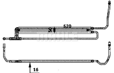 Oljekylare, styrning MAHLE CLC 54 000P