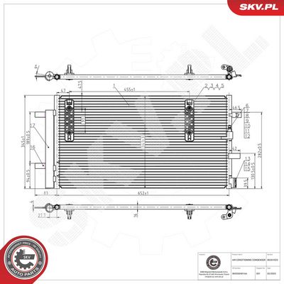 Kondenzátor, klimatizace ESEN SKV 86SKV025
