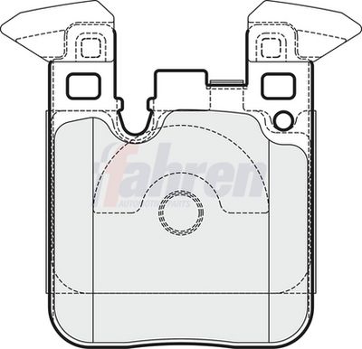 Fahren Brake Pad Set, disc brake FBP3736