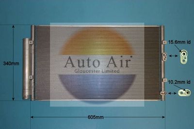 Condenser, air conditioning Auto Air Gloucester 16-1440
