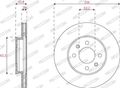 DISC FRANA FERODO DDF2660C 1
