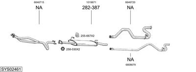 SISTEM DE ESAPAMENT BOSAL SYS02461