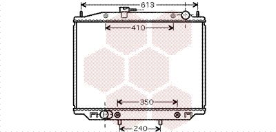 Радиатор, охлаждение двигателя VAN WEZEL 13002303 для NISSAN TERRANO