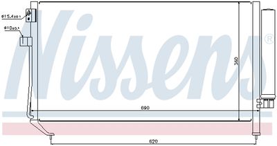 CONDENSATOR CLIMATIZARE NISSENS 94848 6