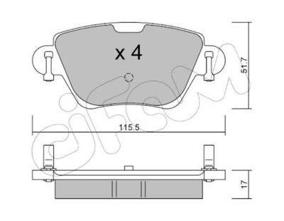 Bremsbelagsatz, Scheibenbremse