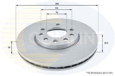 спирачен диск COMLINE ADC1107V