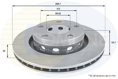 Brzdový kotouč COMLINE ADC1488V