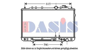 Радиатор, охлаждение двигателя AKS DASIS 560050N для HYUNDAI LANTRA