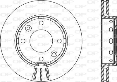 Тормозной диск OPEN PARTS BDA1886.20 для KIA CLARUS