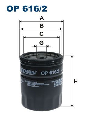 Масляный фильтр FILTRON OP 616/2 для SEAT AROSA