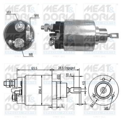 Włącznik elektromagnetyczny, rozrusznik MEAT & DORIA 46035