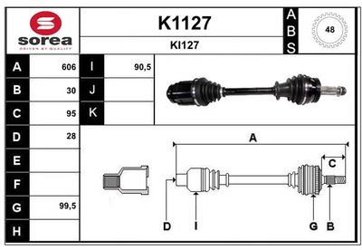 ANTRIEBSWELLE SNRA K1127