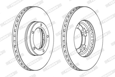 BREMSSCHEIBE FERODO DDF703 1