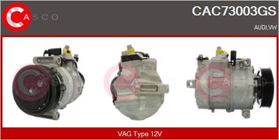 Компрессор, кондиционер CASCO CAC73003GS для VW TOUAREG