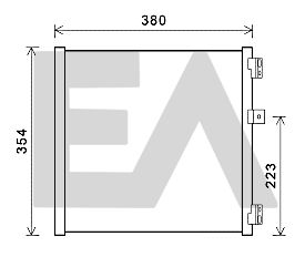 EACLIMA 30C58008 Радиатор кондиционера  для PORSCHE  (Порш 918)