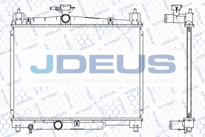 Радиатор, охлаждение двигателя JDEUS M-0280070 для TOYOTA YARIS