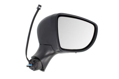 Zijspiegel Rechts (elektrisch, in reliëf, met verwarming, met indicator, met temperatuursensor) past: RENAULT CLIO IV Ph I, CLIO IV Ph II 11.12-09.19