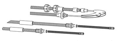 Тросик, cтояночный тормоз CEF FO02155 для FORD ORION
