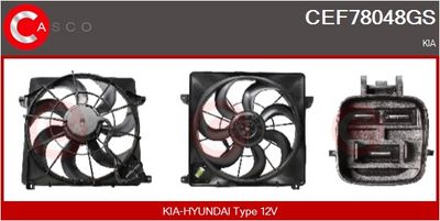 MOTOR ELECTRIC VENTILATOR CASCO CEF78048GS