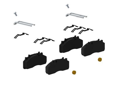 Bromsbeläggssats, skivbroms WABCO 12 999 737VT