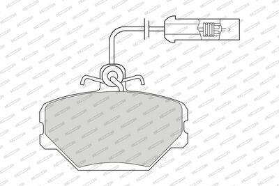 BREMSBELAGSATZ SCHEIBENBREMSE FERODO FDB524 1
