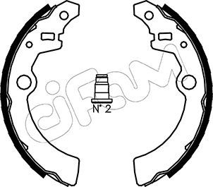 Комплект тормозных колодок CIFAM 153-385 для SUBARU LIBERO