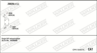 Изпускателна система WALKER OPK130857A