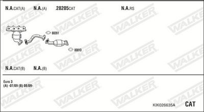 SISTEM DE ESAPAMENT WALKER KIK026635A