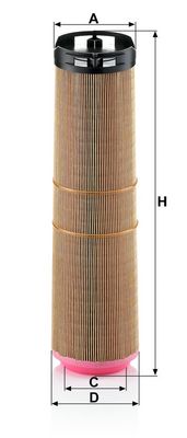 Luchtfilter (Patroon) past: MERCEDES E T-MODEL (S211), E (VF211), E (W211) 2.1D 03.02-07.09