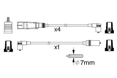 Ignition Cable Kit 0 986 356 358