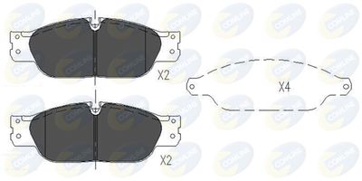 COMLINE CBP01103 Тормозные колодки и сигнализаторы  для JAGUAR S-TYPE II (X200) 2.7 D