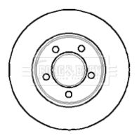 спирачен диск BORG & BECK BBD4044