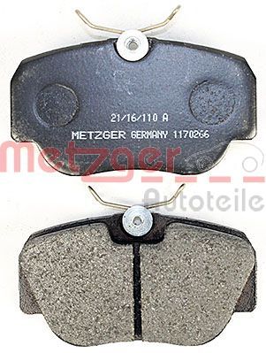 Комплект тормозных колодок, дисковый тормоз 1170266