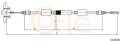 Cable Pull, parking brake 10.8188