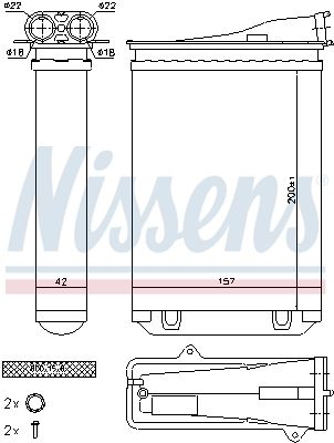 SCHIMBATOR CALDURA INCALZIRE HABITACLU NISSENS 72954 6