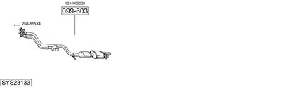 ABGASANLAGE BOSAL SYS23133