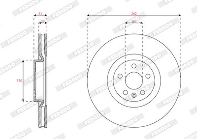 BREMSSCHEIBE FERODO DDF2979C1 1