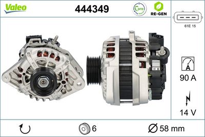 GENERATOR / ALTERNATOR VALEO 444349