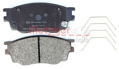 BREMSBELAGSATZ SCHEIBENBREMSE METZGER AUTOTEILE 1170461 2