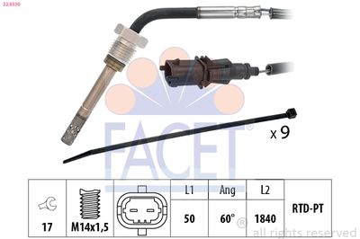 SENZOR TEMPERATURA GAZE EVACUARE