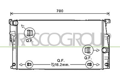 RADIATOR RACIRE MOTOR PRASCO BM028R002