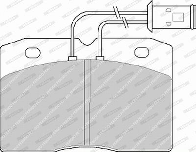 SET PLACUTE FRANA FRANA DISC FERODO FVR511 2