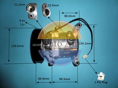 Compressor, air conditioning Auto Air Gloucester 14-0818P