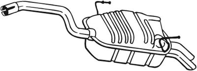 BOSAL 190-903 Глушитель выхлопных газов  для FIAT ULYSSE (Фиат Улссе)