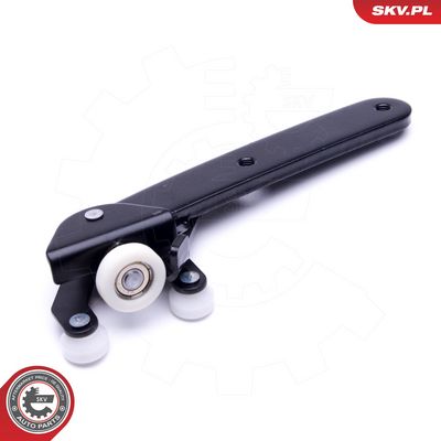 Ritinėlio kreiptuvas, atstumiamos durys