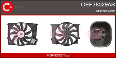 Elektromotor, větrák chladiče CASCO CEF76029AS