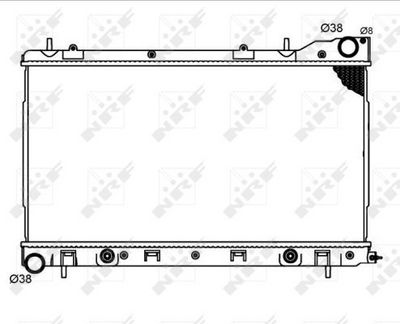 Radiator, engine cooling 53711