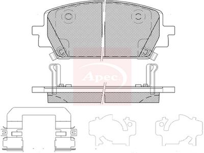 APEC Brake Pad Set, disc brake PAD2407